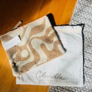 Cleobella Cream Beige Swirl Fabric Clutch NWT